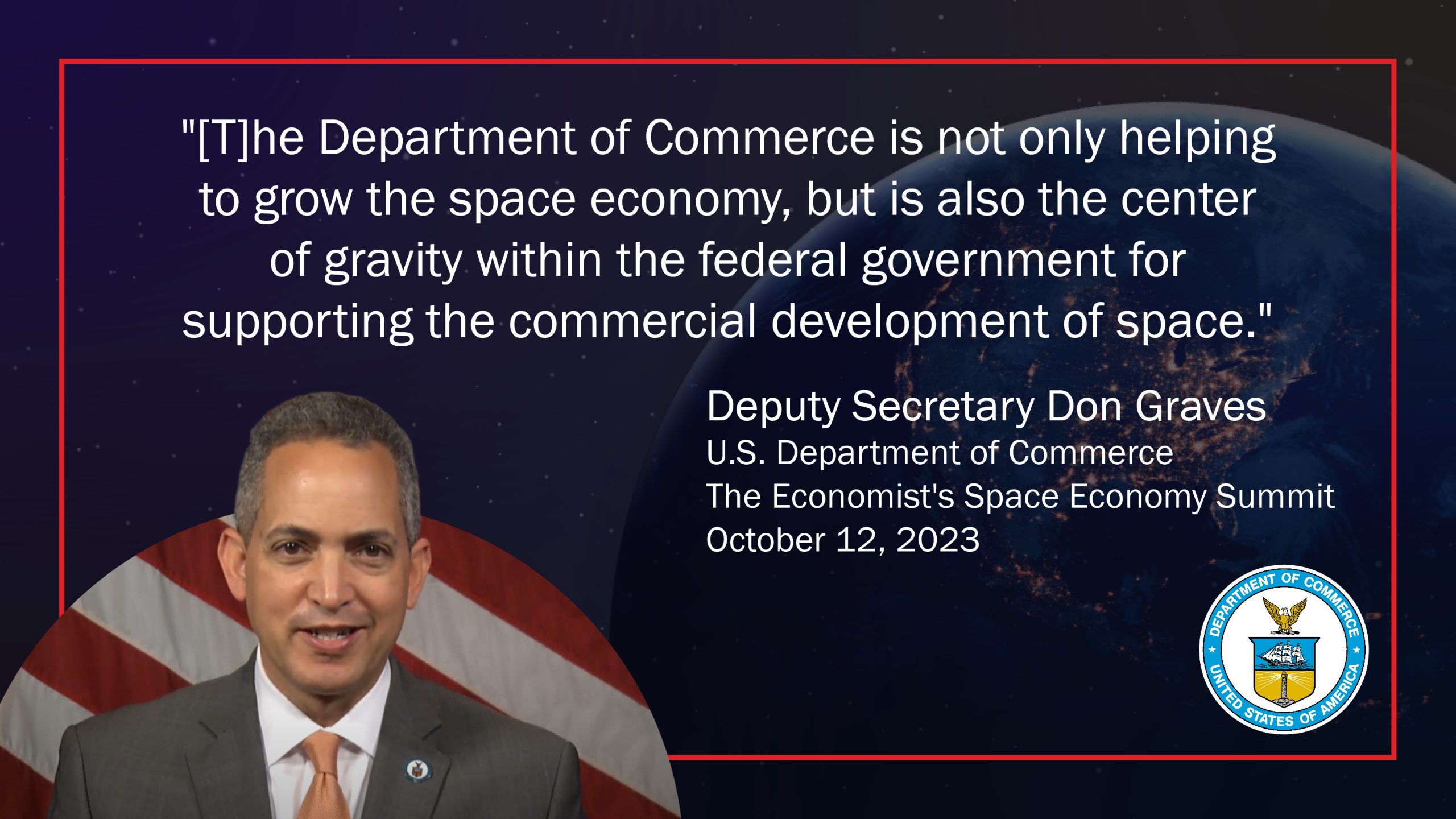 Remarks from The Economist’s Space Economy Summit