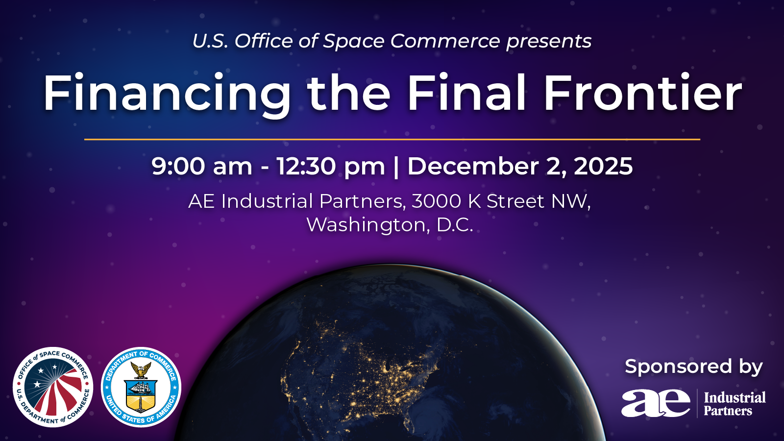 Financing the final frontier Banner