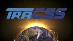 TraCSS logo over Earth with stylized orbits around it and the Sun emerging over the horizon